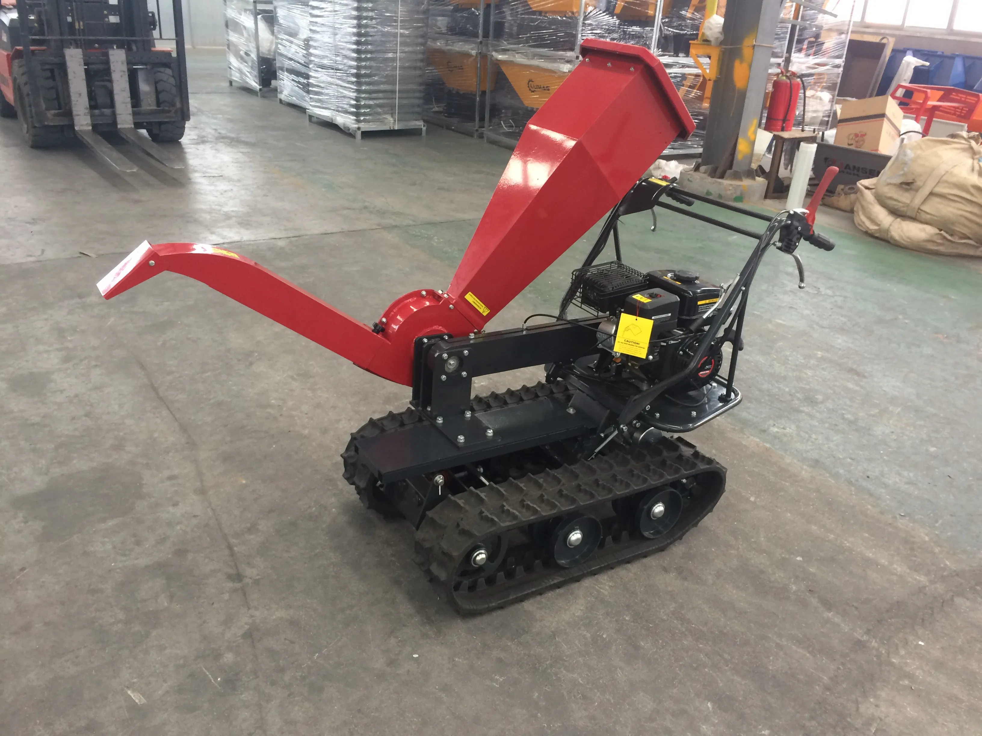 Professional Continuous Working Petrol Garden Orchard Agricultural Farming Industrial Wood Chipper Shredder Gasoline Engine