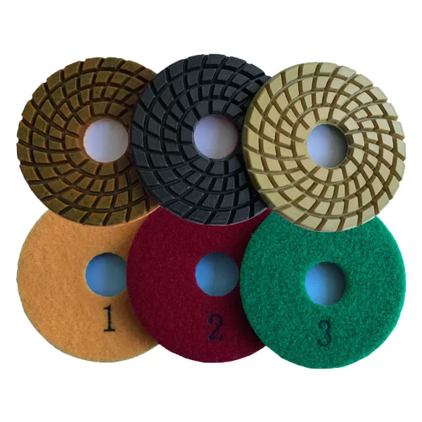 3 4 5 Inch Abrasive Disc 3 Steps Diamond Polishing Pads tools For Stone quartz tools to work with granite