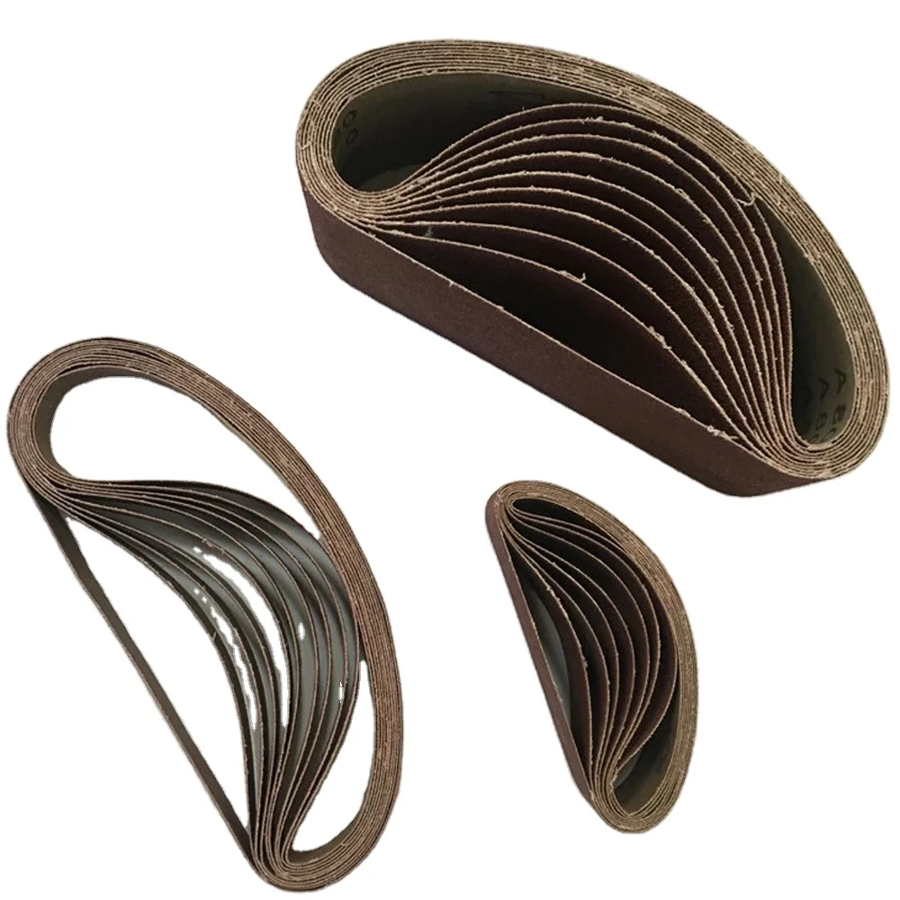 Wholesale Aluminum Oxide Abrasive Grinding Sanding Belt for Wood Floor Polishing High Efficiency Wear-resistant