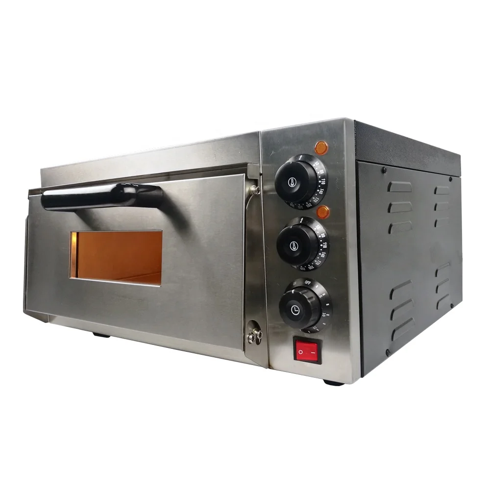 Electric mini commercial single layer Automatic stone base home use stainless steel buy electric pizza oven italian pizza baker
