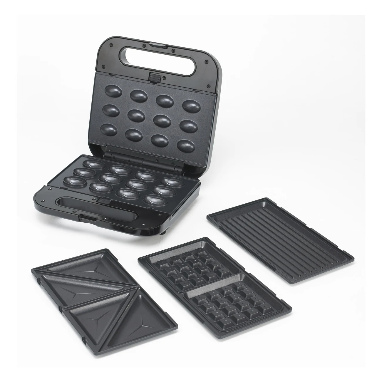 OEM nonstick portable kitchen electric ETL grill 4in1 hazel sandwich maker waffle iron