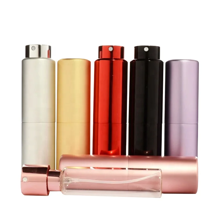 YANSEN 10ml 15ml 20 ml perfume bottle telescopic rotary compression sub-package small perfume spray bottle empty glass bottle