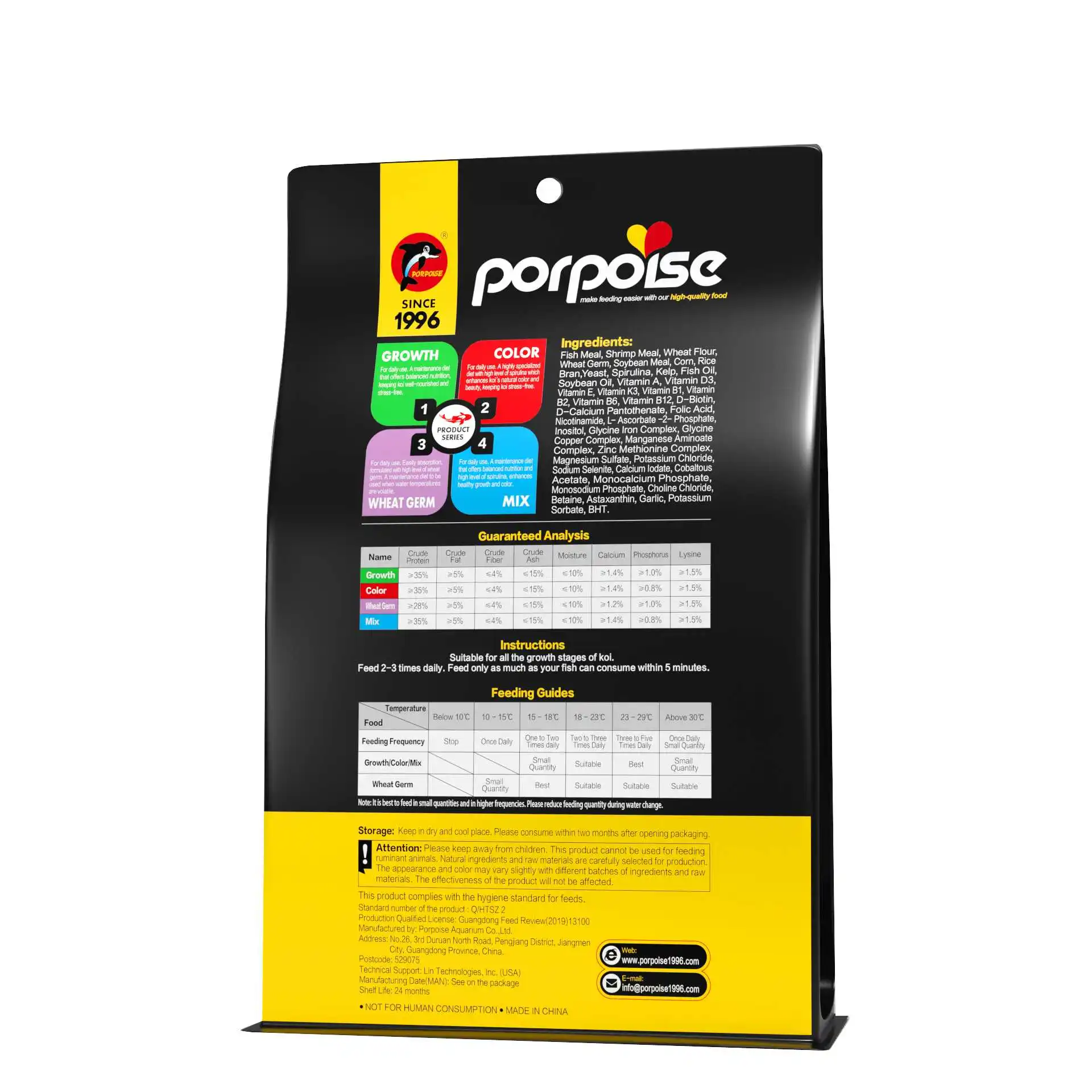 Manufacturer Wholesaler Premium Quality Koi food 10KG Mix New International Package