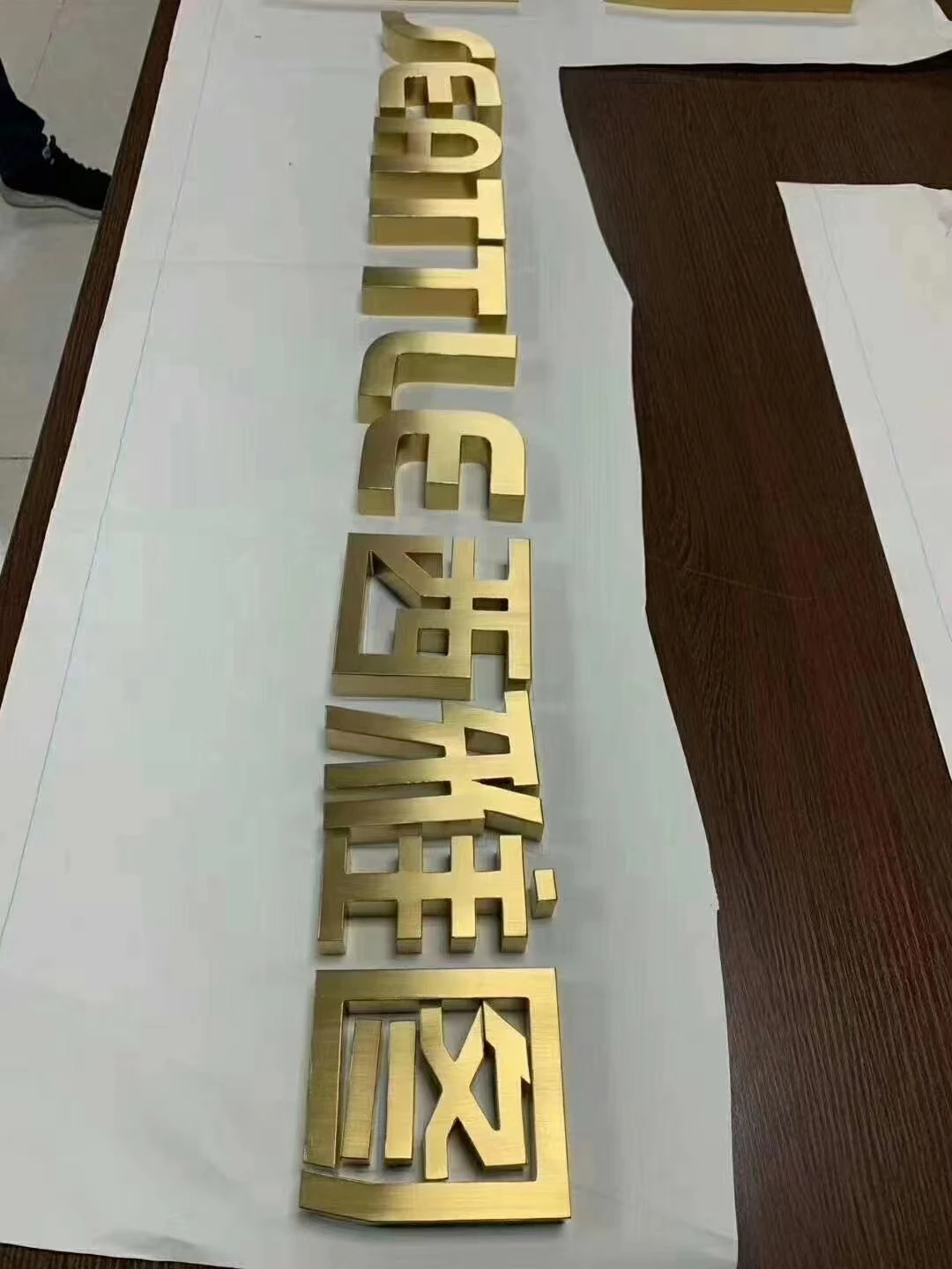 Hot Sale Customization Logo Electroplated Golden Chrome House Number