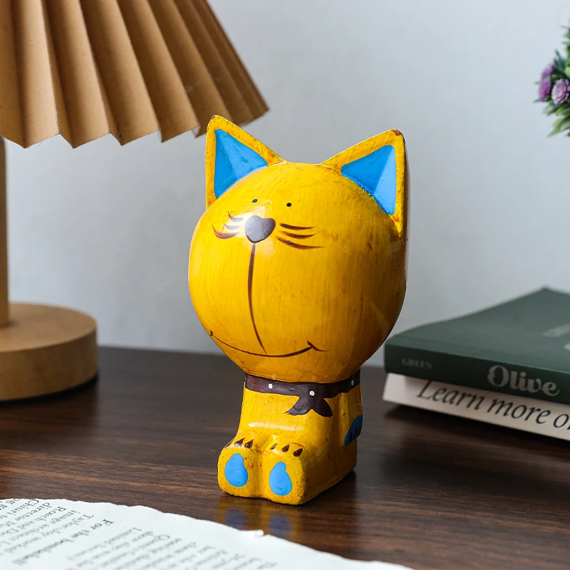 Nordic Inspired Garfield Wooden Decor - Brighten Your Living and Dining Spaces with Cute Cartoon Charm