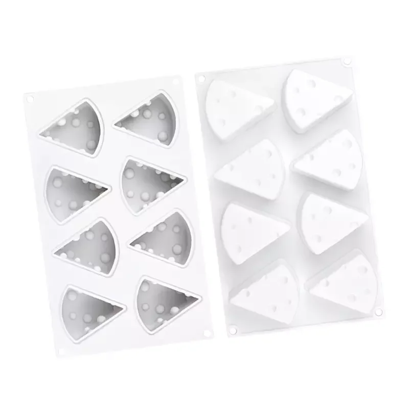 3D Cheese candle mold  8 cavity Mutil-function Cake Mold Soap Candle Mousse Cheese Making Mold