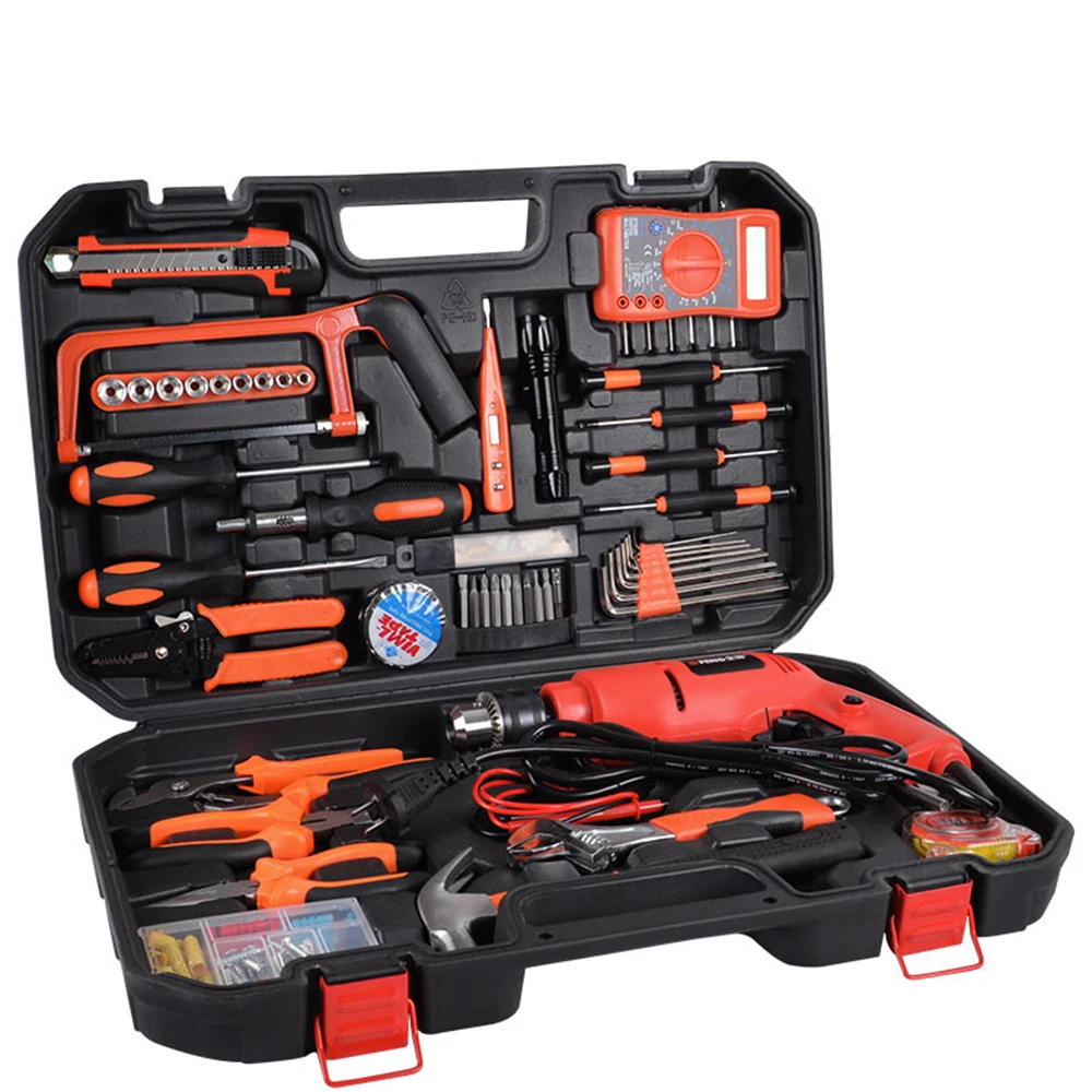 INNO Wholesale 125pcs Manual Maintenance Box Set General Household Hand Tool Electric Drill Combination Set