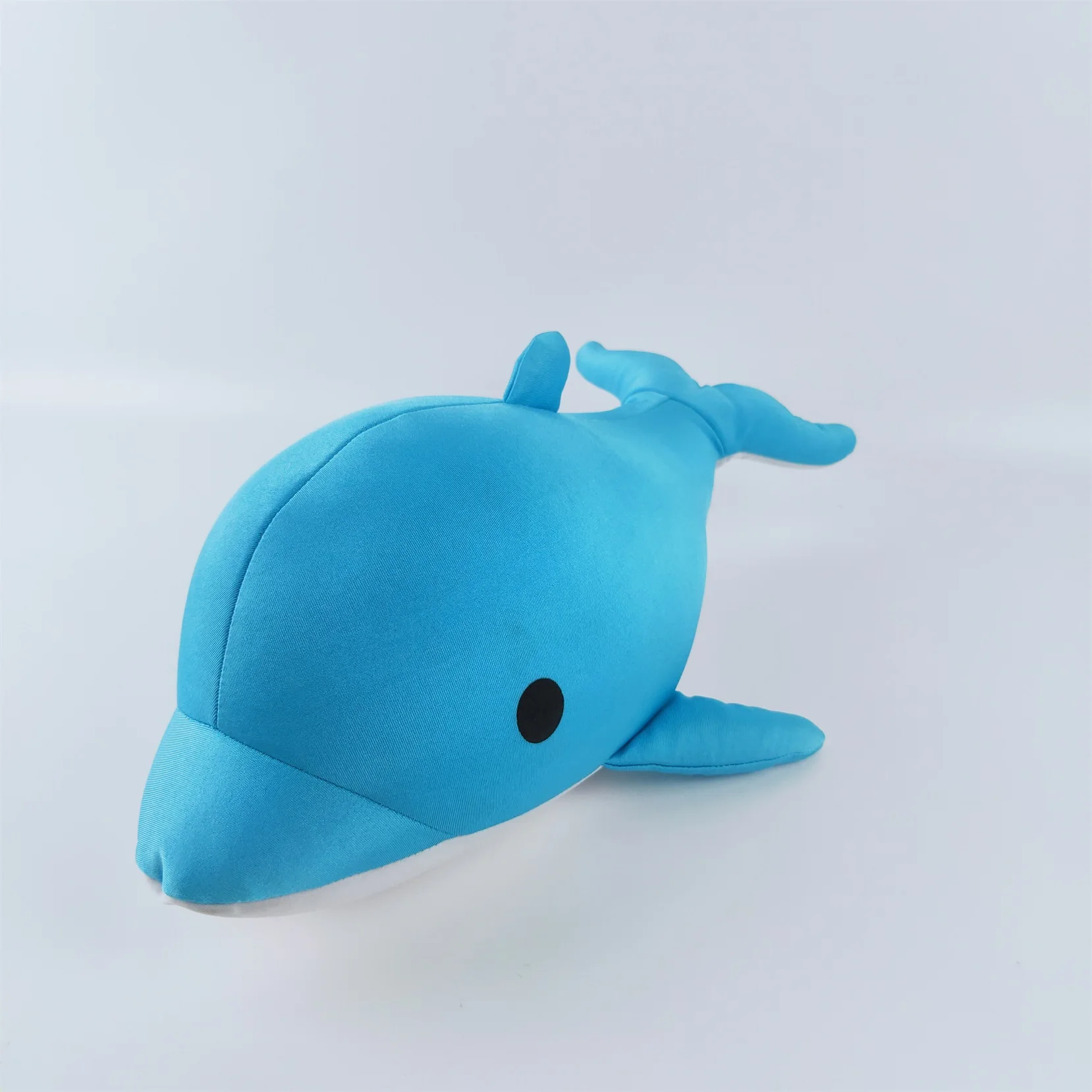 Cheap price super soft light dolphin cushion cute blue sea animal pillow stuffed with EPS foam beads soft dolphin toy