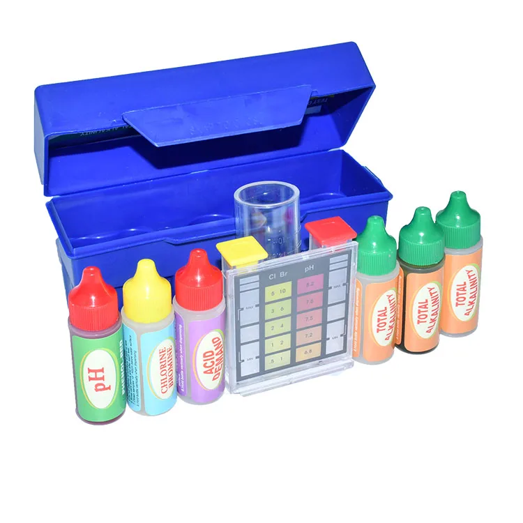 Swimming pool accessories equipment water test kit for swimming pool chlorine salt water hardness test tubs spa pool