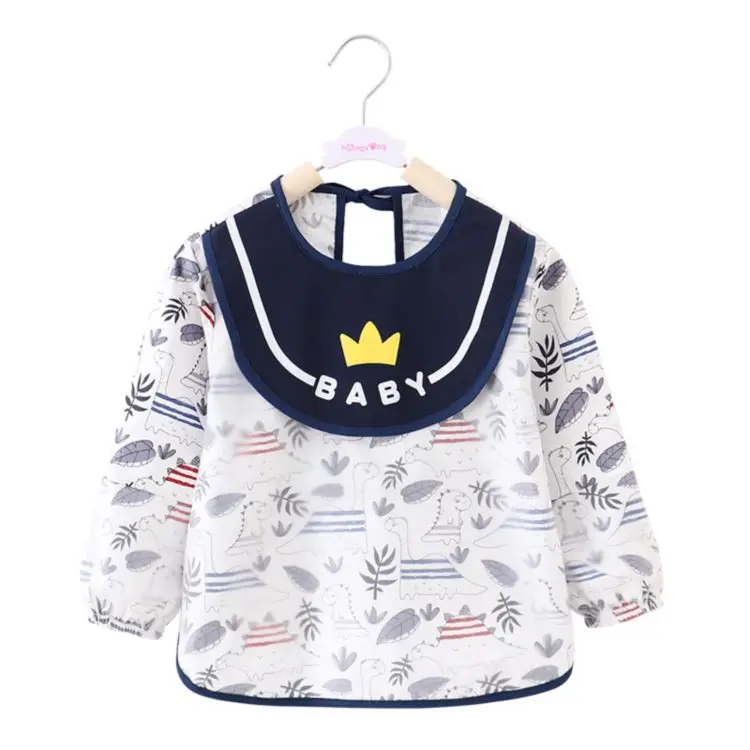 
Kids Branded Clothing Waterproof Long Sleeve Bib Wholesale Aprons Kitchen Cotton 