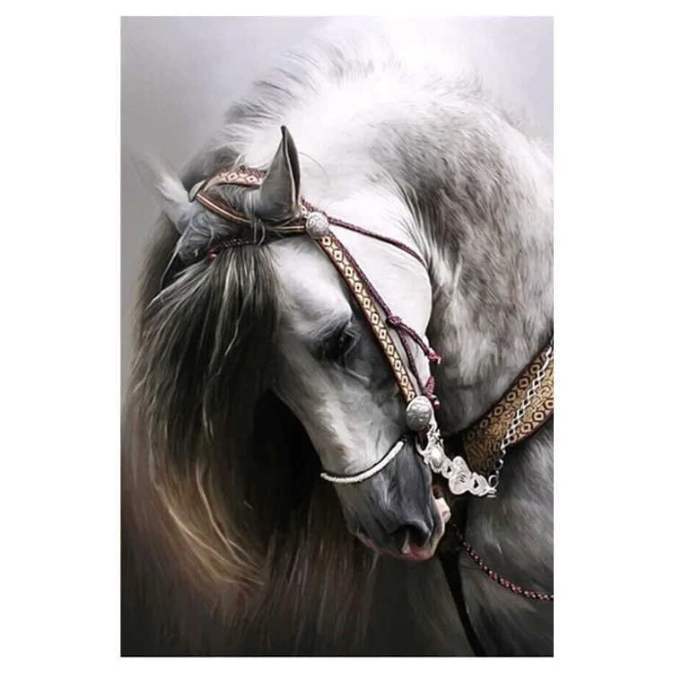 Wholesale animal painting horse canvas DIY 5D diamond painting