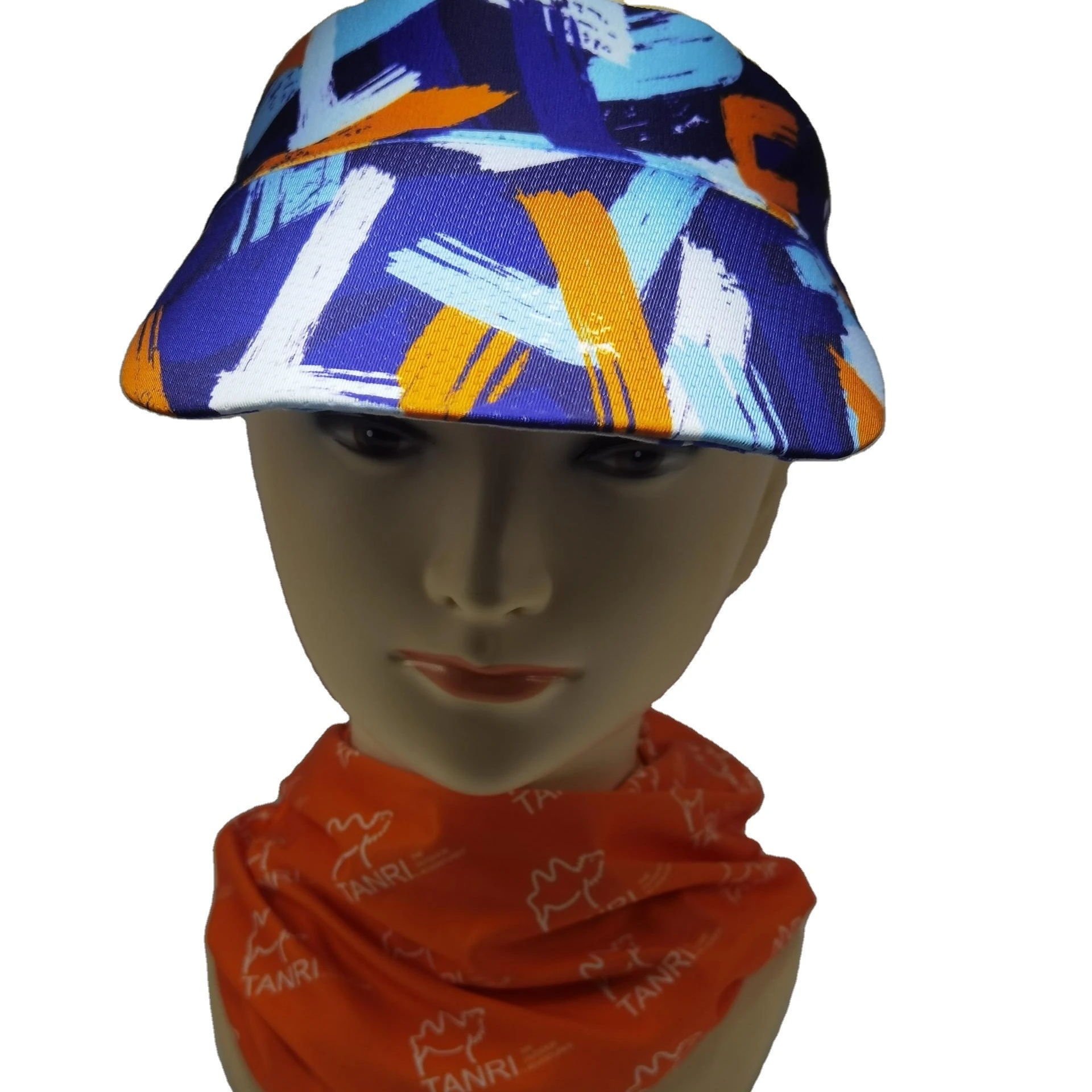 
Folding easy taking customize Printing wholesale sun visors with Bamboo Carbon Fiber Sports Running Headband Sweatband 