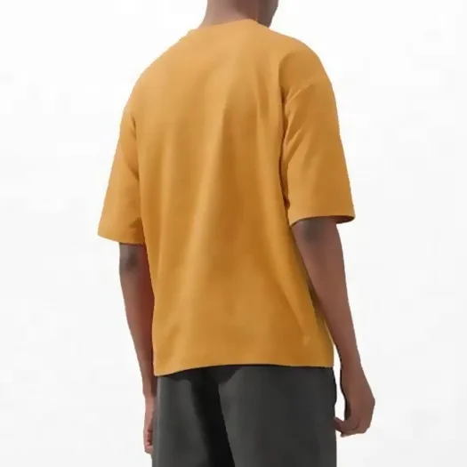 Free Sample 240 Gsm Dtg Custom Plain T-Shirt For Men Printing Plain Oversized Heavy Weight 50/50 Cotton And Polyester T Shirt