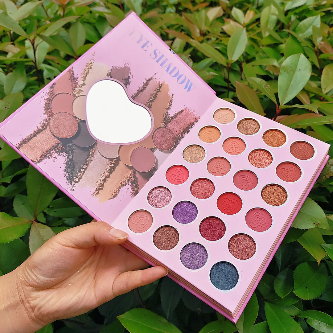 Factory New Fashion multi chrome 43colors matte glitter eyeshadow shimmer eye shadow book for stage using