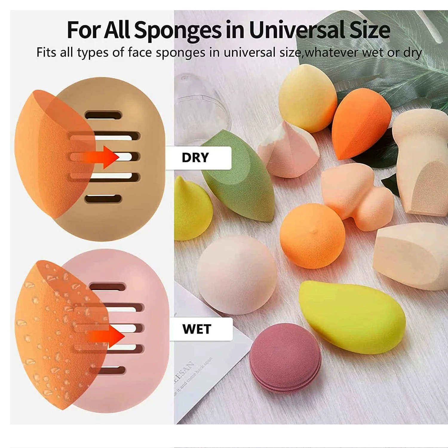Logo Design Factory Price Silicone Cosmetic Tools Travel Organizer Makeup Blender Sponge Holder