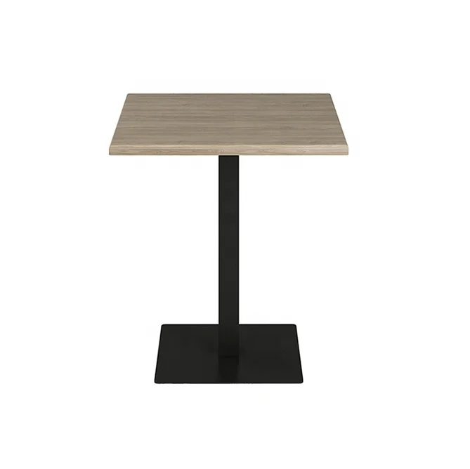(SP-RT009) Hot sale good quality coffee shop commercial furniture square modern wooden restaurant