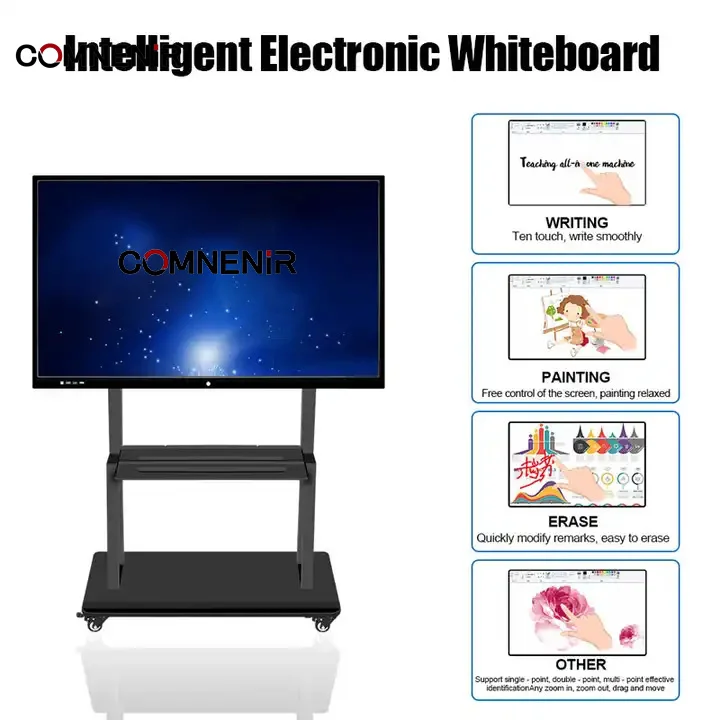One stop school furniture Manufacturer direct 55-110 inch android windows multi media big pad interactive whiteboard