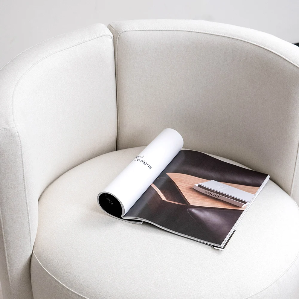 Nordic Teddy Chair Wool Fabric Fauteuil Luxury Modern White Living Room Furniture Single Seater Sofa Accent Lounge Armchairs