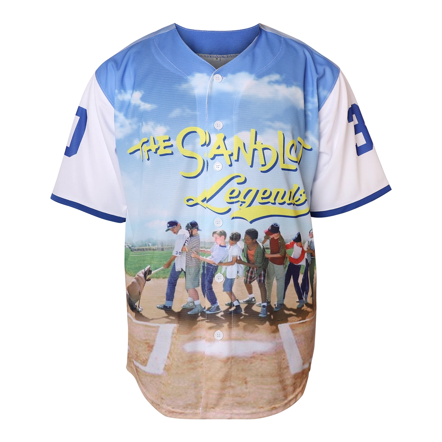 The Sandlot Legends #30 Benny The Jet Rodriguez 3D Printed Fashion Movie Baseball Jersey