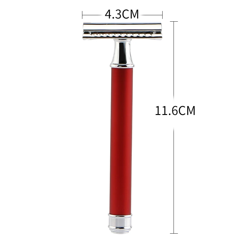 Custom cooper handle classic razor brass double edge safety razor shaving set
