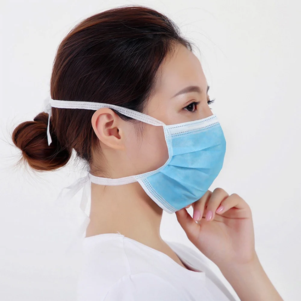 Type Iir Protective Meltblown Nonwoven Disposable Surgical Masks Type Iir Protective 3 Layers Tie Head LEVEL 3 Face Mask