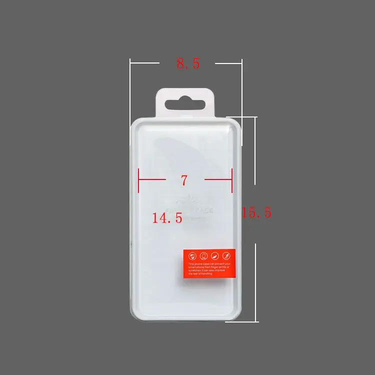 Mobile Phone Cover Plastic Packaging Clear PVC Box with Custom Printing Folding Packaging