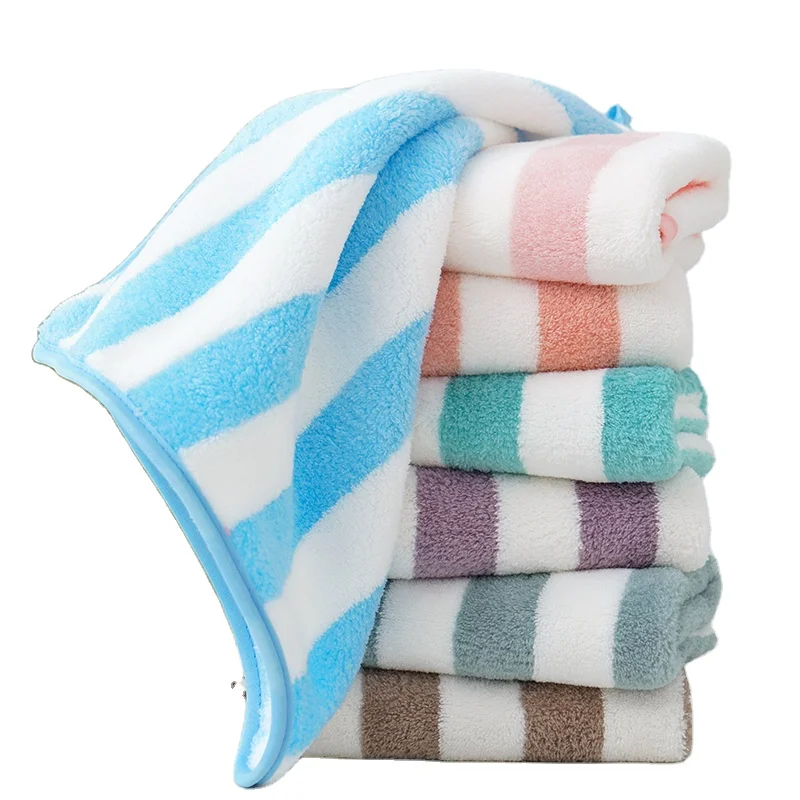 Wholesale price monogrammed initial shabby chic  warp knitted coral velvet towels high quality microfiber hand towels