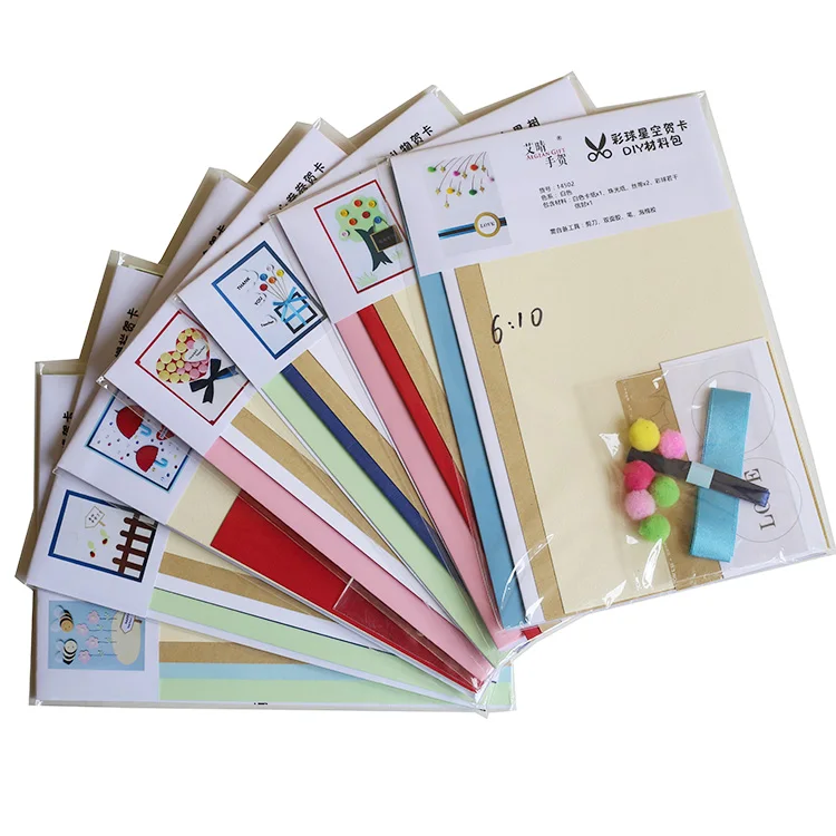 Aegean Gift Sublimation Blanks Gift Set Promotional Party Supplies Children Diy Kits Congratulation Invitation Card