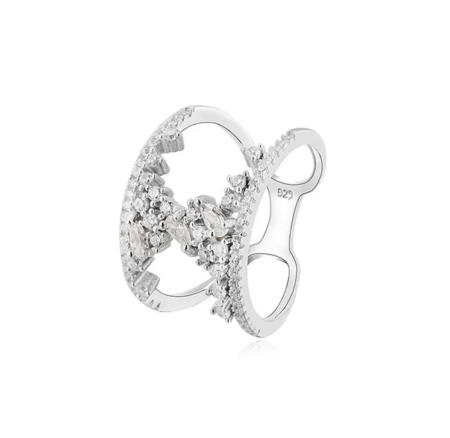 New Wedding Ring Engagement Design Jewelry Women 925 Silver Ring