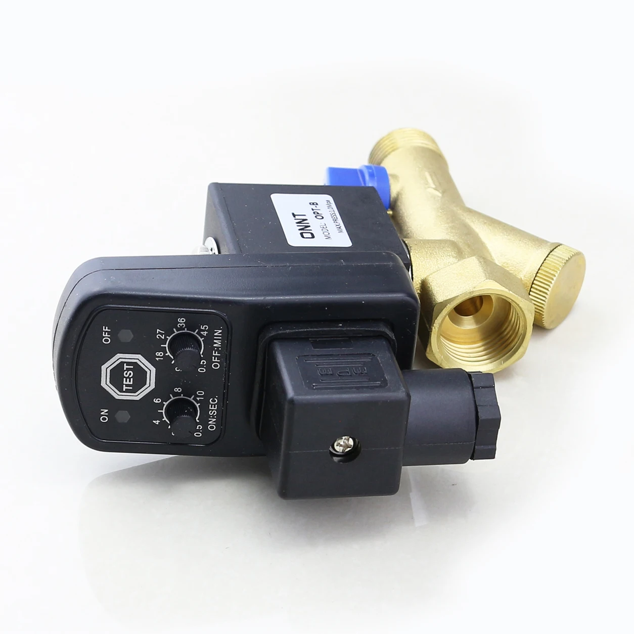 OPT-B 220V 24V Воздушный компрессор электронный спускной воды Механический сливной клапан Таймер Пневматический электромагнитный таймер