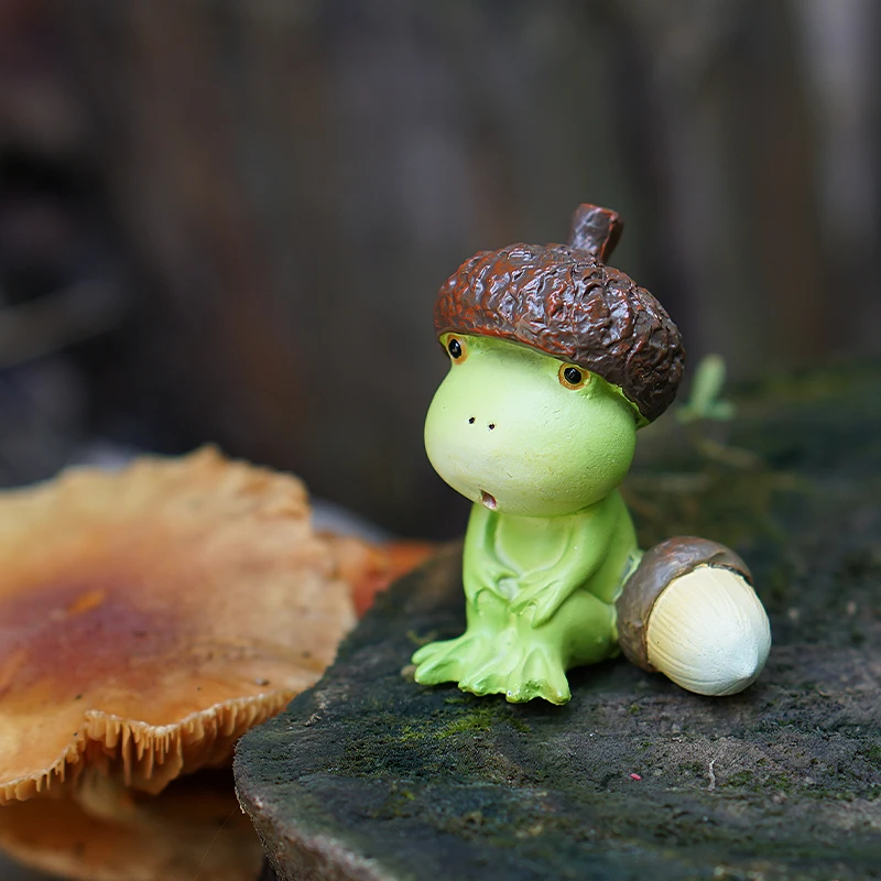 Z13794A Creative cute frog ornaments, stress relieving dolls, stable emotions, courtyard balconies, micro landscape decor