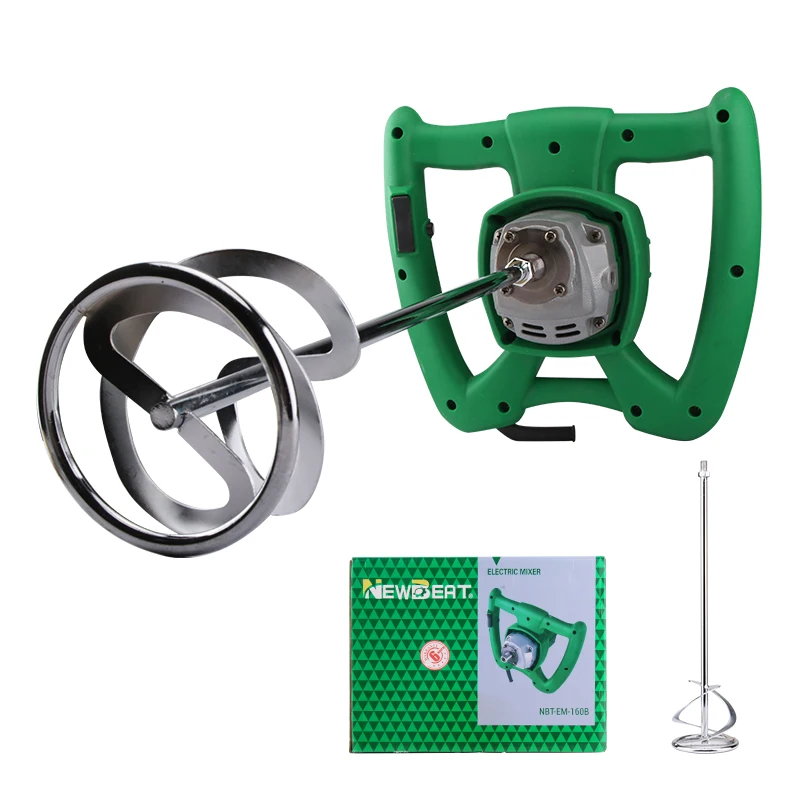 NewBeat China Industry 1150W Spindle M12 Paint Mixing Handle Portable Electric Mixer Cement Construction