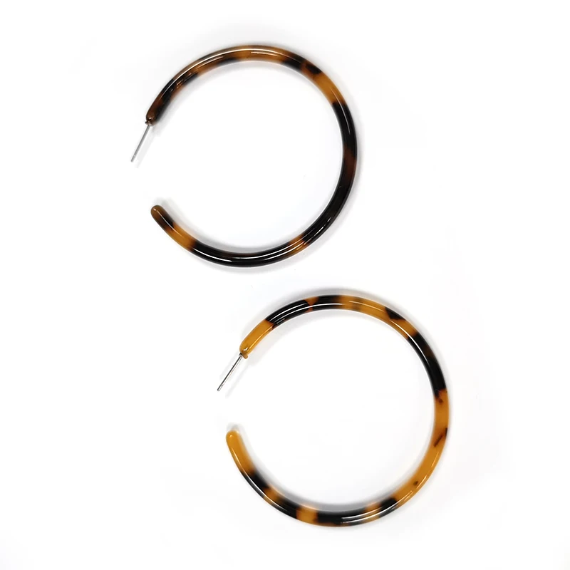 
CC earrings for women 2020 fashion acrylic hood earrings jewelry trendy Leopard-print jewellery 