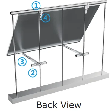 Wholesale Europe Solar Panel Rack Kits OF Balcony Home Solar Balcony Plant Power System