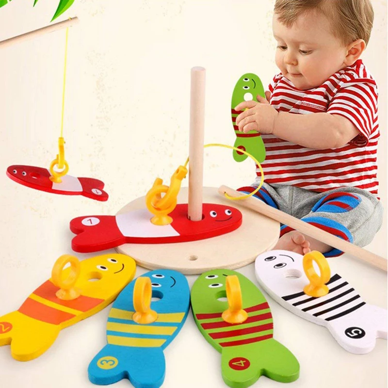 Детские развивающие деревянные игрушки Монтессори, занятая доска, математическая рыболовная игрушка, Дошкольная деревянная игрушка Монтессори (1600082793821)