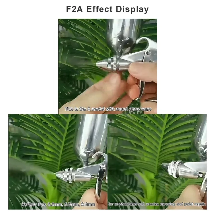 Pneumatic paint spray gun 0.3mm air spray gun set industrial use for wood/metal/plastic painting with spray gun cup pneumatic to