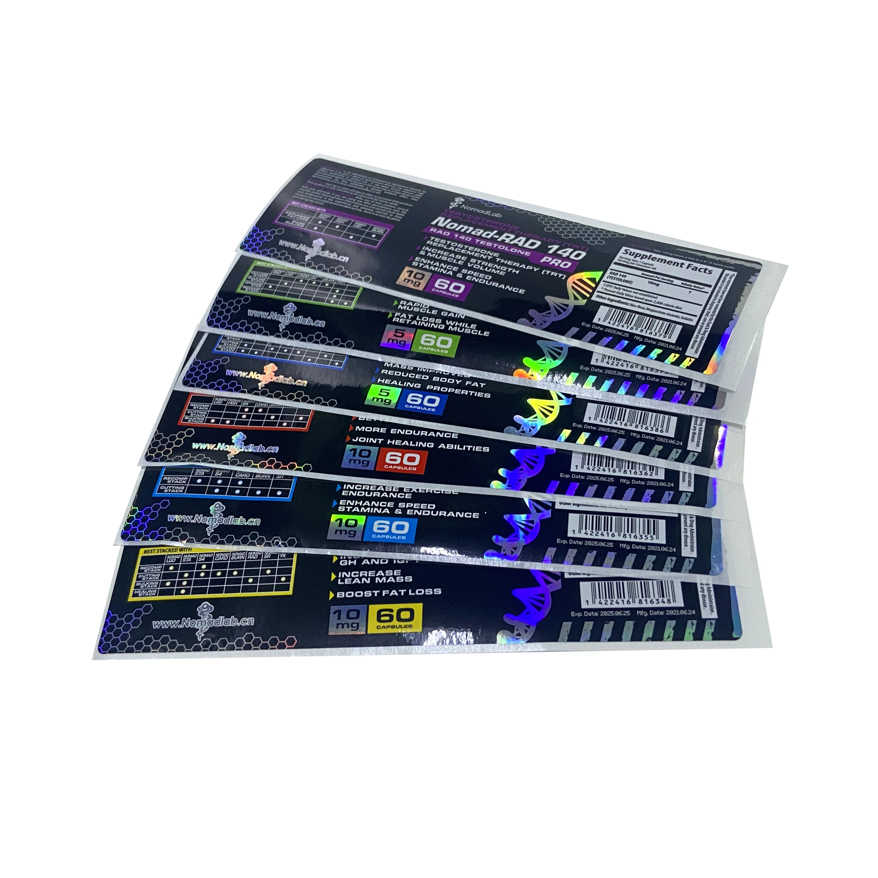 Vial Label Sticker Injection For Bodybuilding Steroid