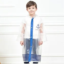 Good quality clear plastic children raincoat kids rain poncho 100% polyester  raincoat
