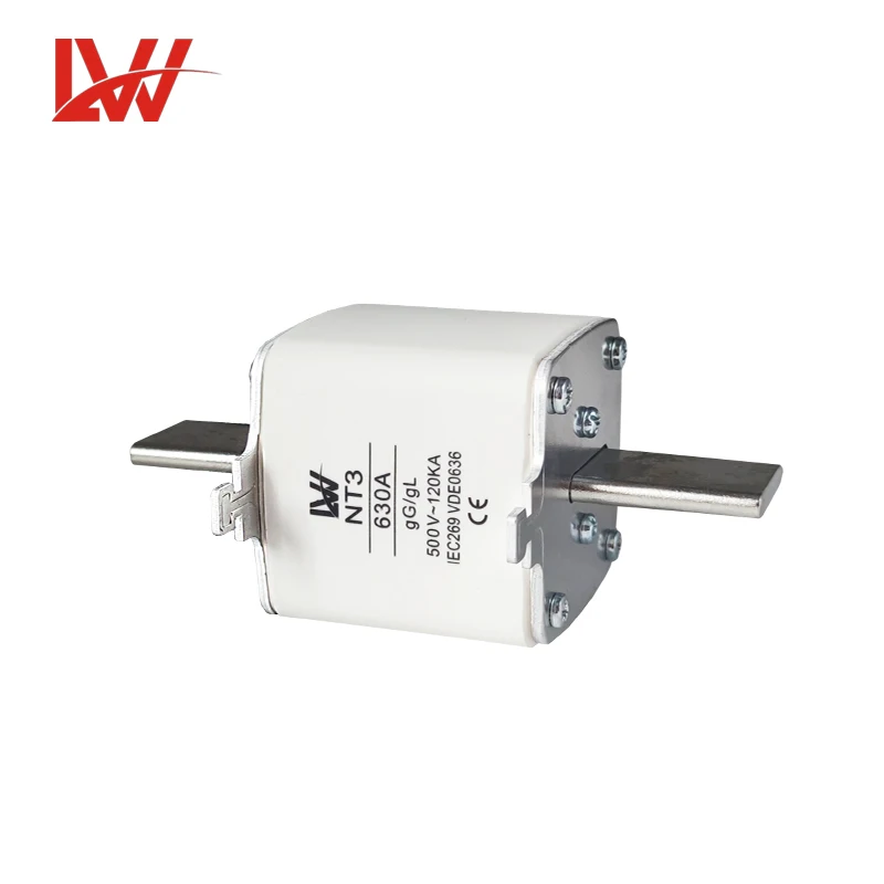 NT3 400A 500A 630A   500V  Low voltage ceramic fuse