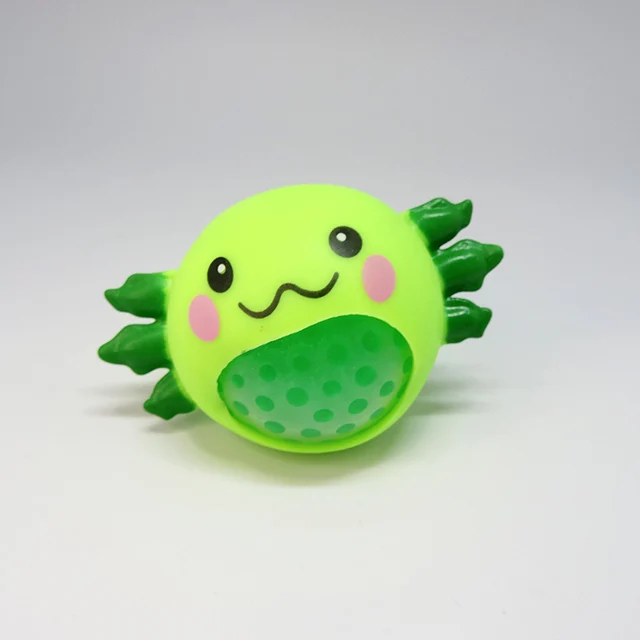 Multi Color Squeeze Water Beads Ball Kawaii Animals Salamander Tpr Fidget Squishy Toy