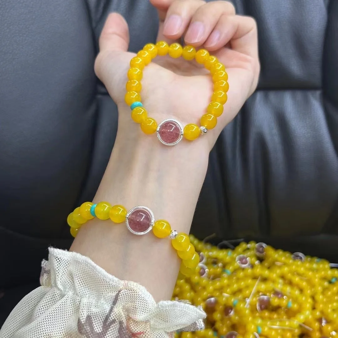 Wholesale Handmade Crystal Energy Genuine Heating Bracelet Premium Natural Beads