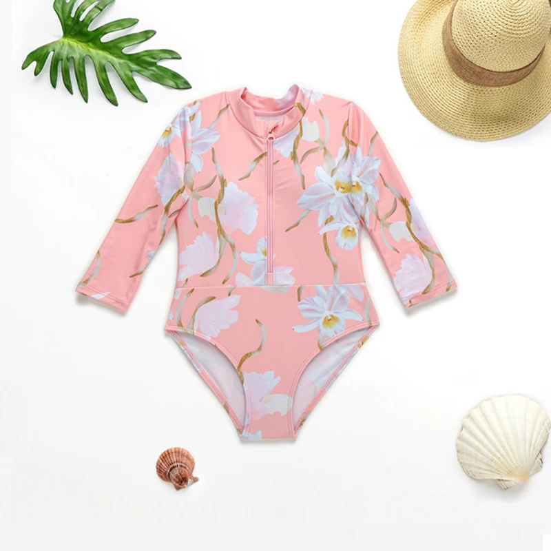New Arrival kids Swimsuit one piece girls swimwear for children