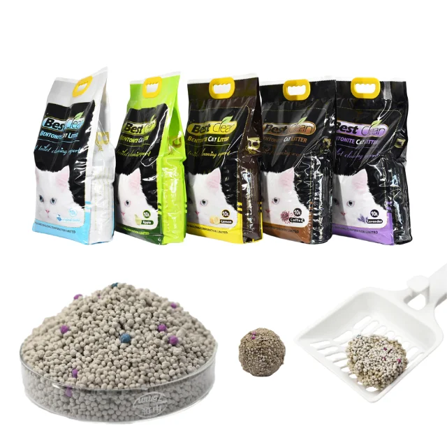Factory Direct Export Best Clean Bentonite Cat Litter Dust-free 100% Natural Eco-friendly Clumping Cat Litter