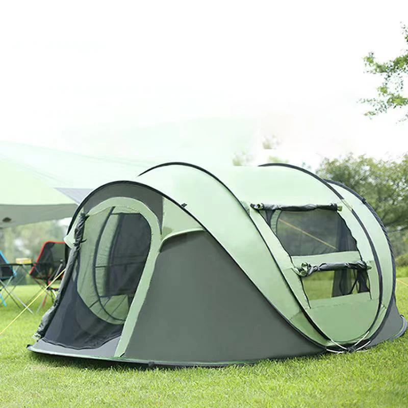 3-4 Person Quick open Pop-up Cabin Camping Tent Outdoor Customized Long,Camping Tent