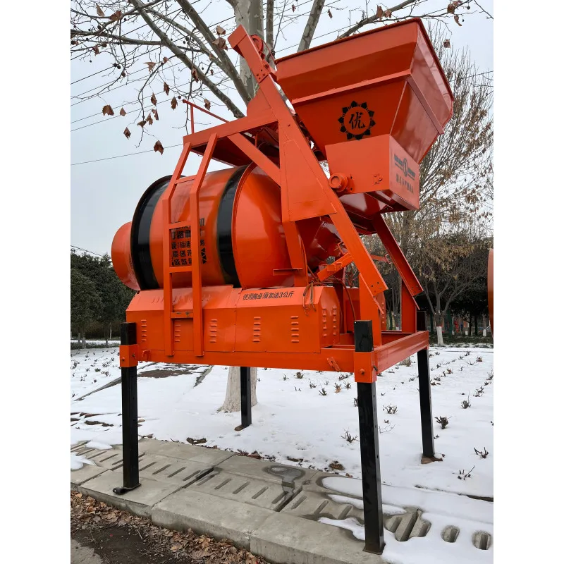Self-loading Drum Hydraulic Dump Hopper Concrete Mixer Concrete Mixer