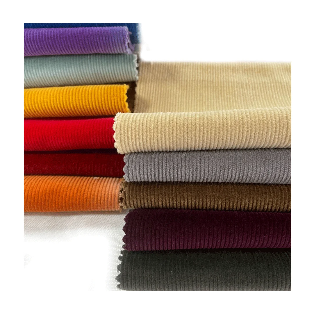 High quality 98% cotton 2% spandex 14w thick warm corduroy fabric for winter clothing