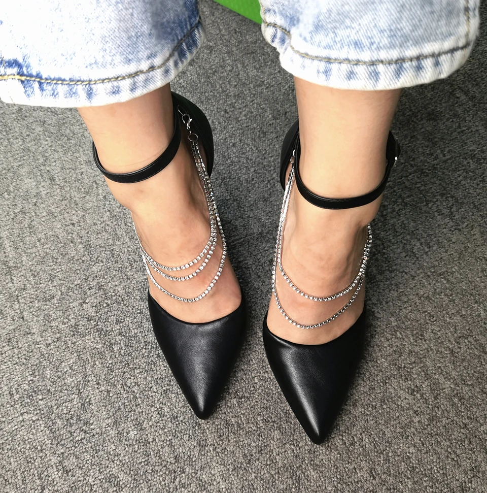 Mulcolors  Fast delivery women high heels 10 cm pointed toe pumpsFast delivery For parties or offices