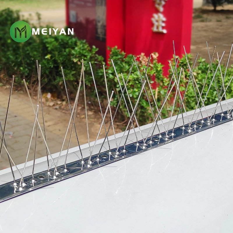 Outdoor 304 stainless steel anti bird thorn fence spike defense against birds