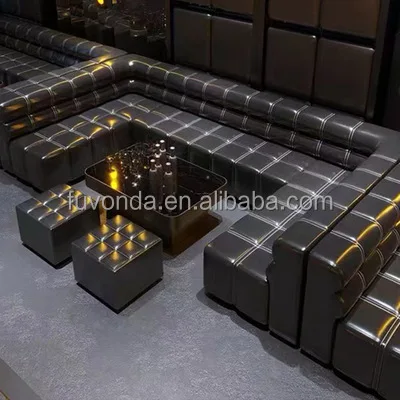 Hot sale elegant dining furniture design high back single side nightclub restaurant booth seating bar sofa