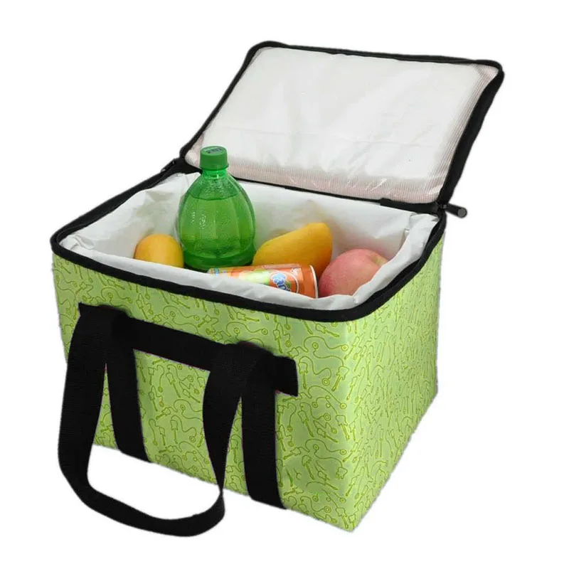 Promotional Cooler Lunch Bag Collapsible Insulated Lunch Box   For Camping Picnic Family Outdoor Activities
